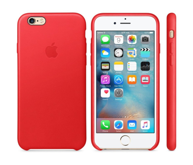 APPLE iPhone 6s Leather Case RED MKXX2ZM/A - 284969 - zdjęcie 3